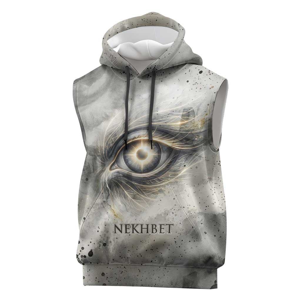 Nekhbet Sleeveless Hoodie Vulture Goddess Eye of Protection Sovereign of Upper Egypt