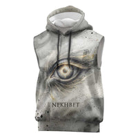 Nekhbet Sleeveless Hoodie Vulture Goddess Eye of Protection Sovereign of Upper Egypt