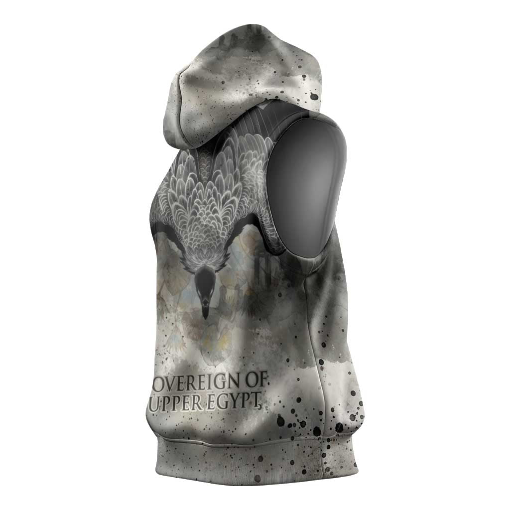 Nekhbet Sleeveless Hoodie Vulture Goddess Eye of Protection Sovereign of Upper Egypt