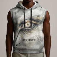Nekhbet Sleeveless Hoodie Vulture Goddess Eye of Protection Sovereign of Upper Egypt