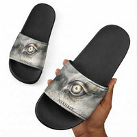 Nekhbet Slide Sandals Vulture Goddess Eye of Protection Sovereign of Upper Egypt