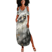 Nekhbet Summer Maxi Dress Vulture Goddess Eye of Protection Sovereign of Upper Egypt