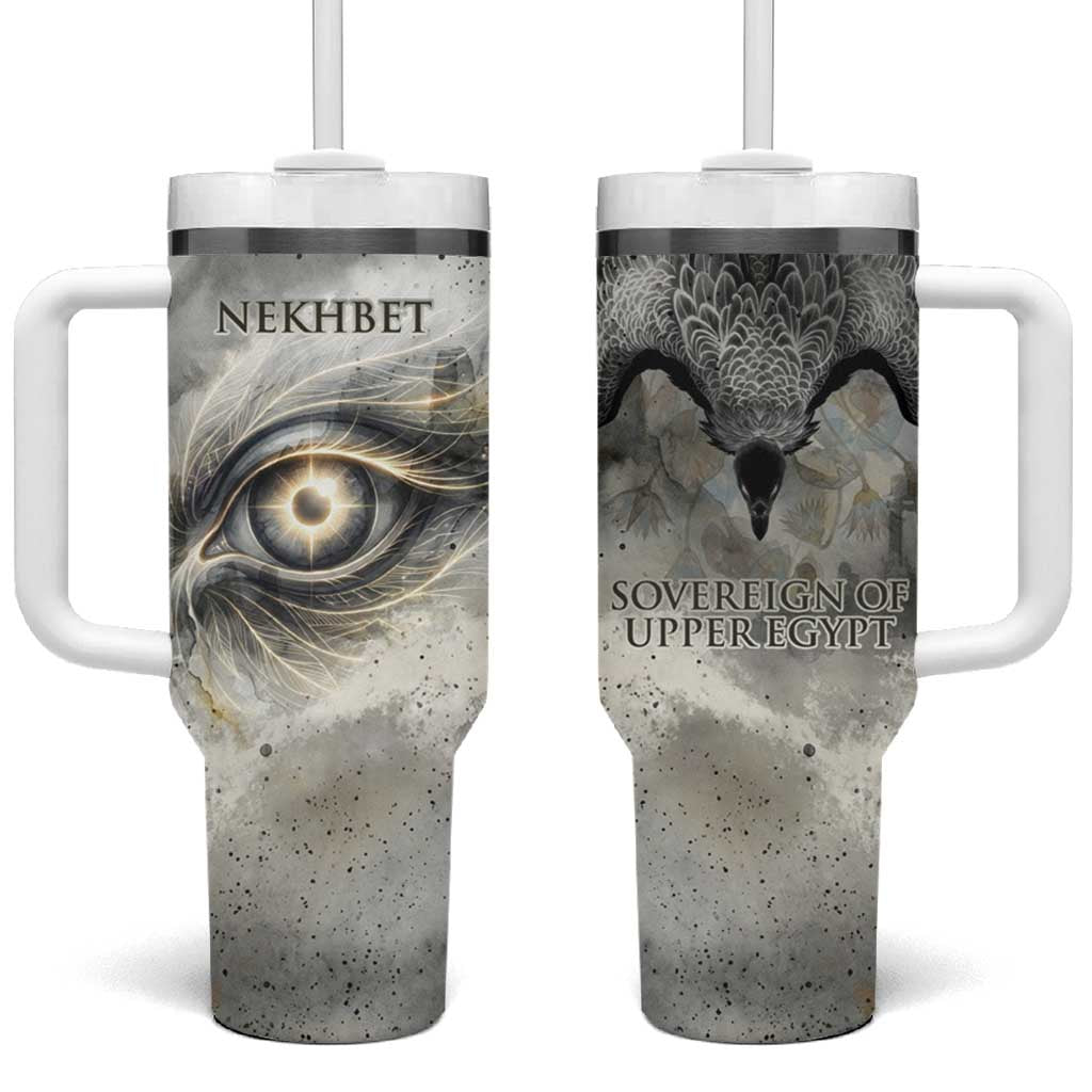 Nekhbet Tumbler With Handle Vulture Goddess Eye of Protection Sovereign of Upper Egypt