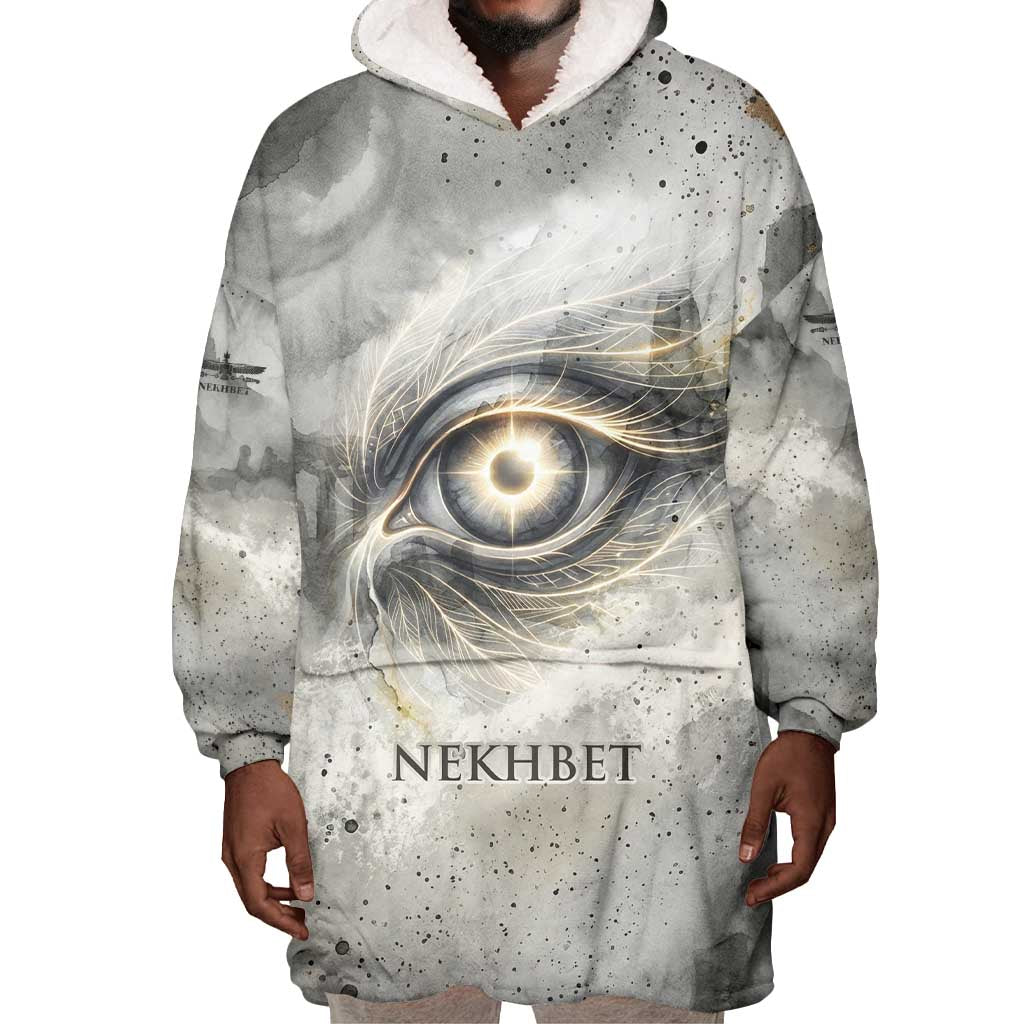 Nekhbet Wearable Blanket Hoodie Vulture Goddess Eye of Protection Sovereign of Upper Egypt