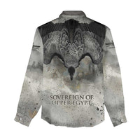 Nekhbet Women Casual Shirt Vulture Goddess Eye of Protection Sovereign of Upper Egypt