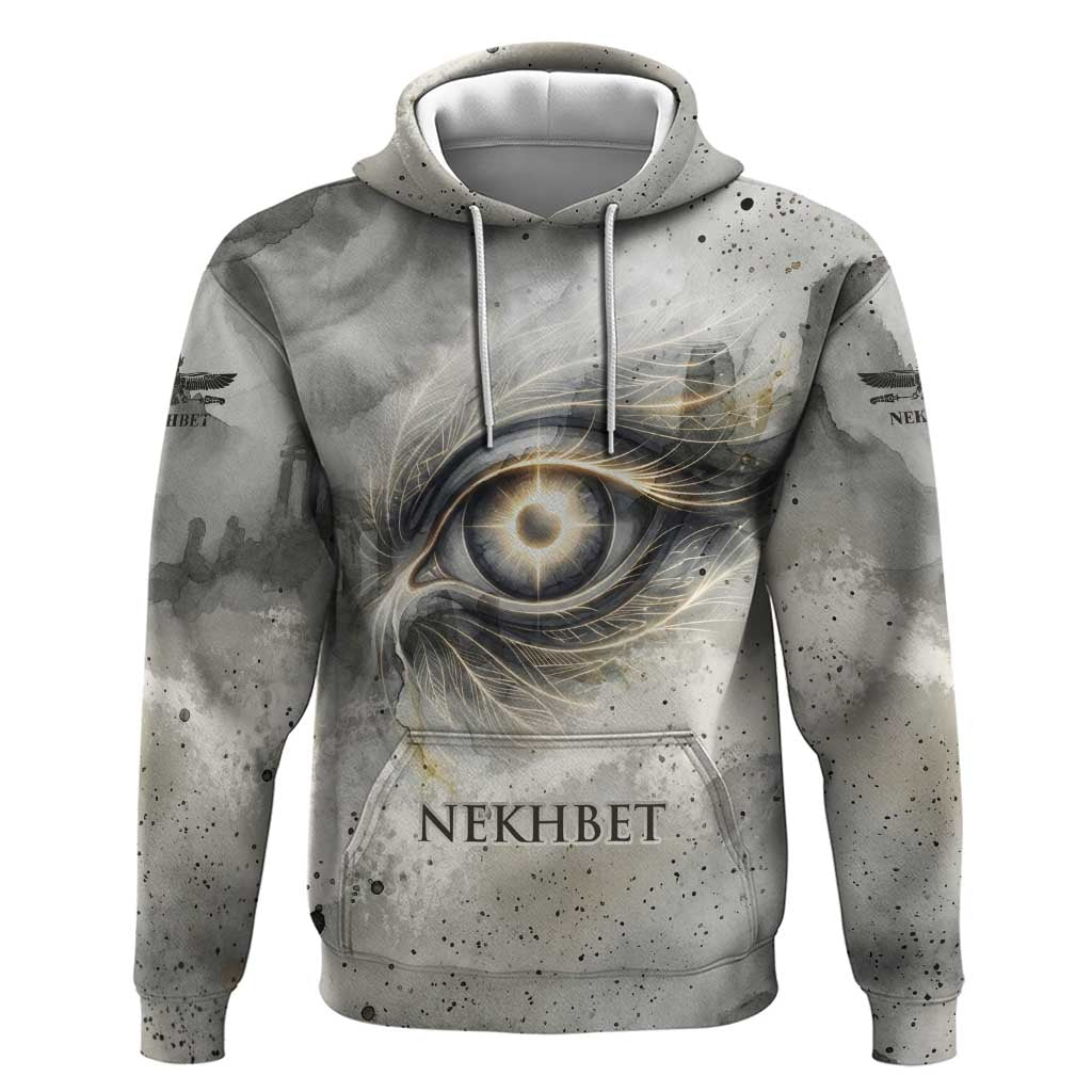 Nekhbet Zip Hoodie Vulture Goddess Eye of Protection Sovereign of Upper Egypt