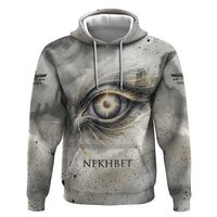 Nekhbet Zip Hoodie Vulture Goddess Eye of Protection Sovereign of Upper Egypt