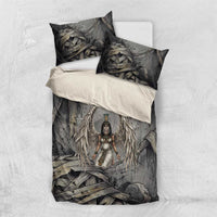 Nephthys Bedding Set Mistress of the House Egyptian Goddess Wings