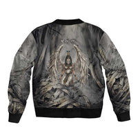 Nephthys Bomber Jacket Mistress of the House Egyptian Goddess Wings