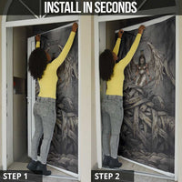 Nephthys Door Cover Mistress of the House Egyptian Goddess Wings