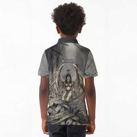 Nephthys Kid Polo Shirt Mistress of the House Egyptian Goddess Wings