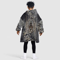 Nephthys Kid Wearable Blanket Hoodie Mistress of the House Egyptian Goddess Wings