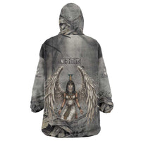 Nephthys Kid Wearable Blanket Hoodie Mistress of the House Egyptian Goddess Wings