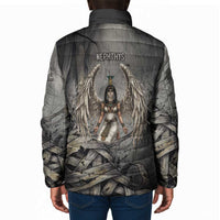 Nephthys Padded Jacket Mistress of the House Egyptian Goddess Wings