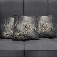 Nephthys Pillow Cover Mistress of the House Egyptian Goddess Wings