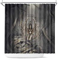 Nephthys Shower Curtain Mistress of the House Egyptian Goddess Wings