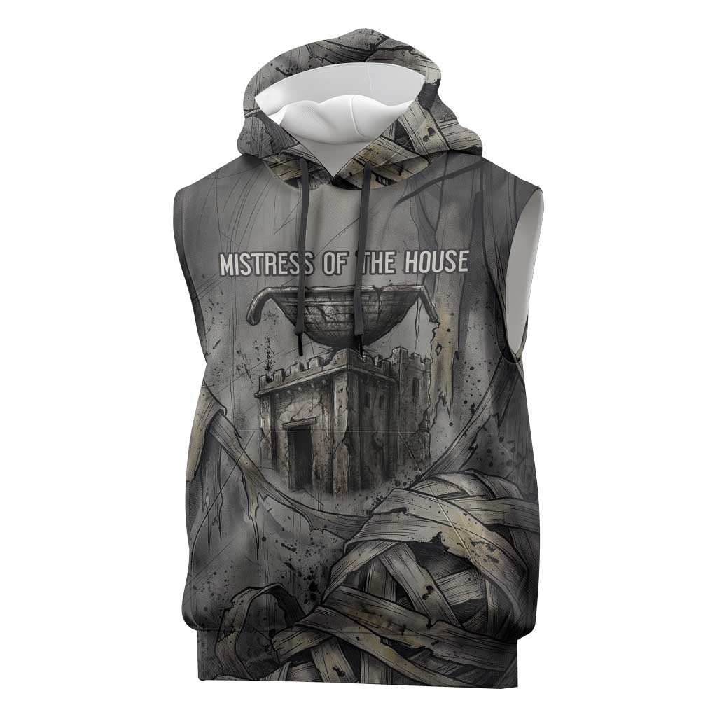 Nephthys Sleeveless Hoodie Mistress of the House Egyptian Goddess Wings