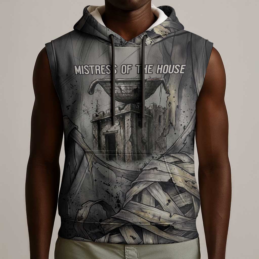 Nephthys Sleeveless Hoodie Mistress of the House Egyptian Goddess Wings