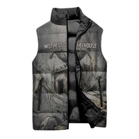 Nephthys Sleeveless Puffer Jacket Mistress of the House Egyptian Goddess Wings