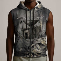 Nephthys Sleeveless Zip Hoodie Mistress of the House Egyptian Goddess Wings