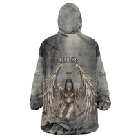 Nephthys Wearable Blanket Hoodie Mistress of the House Egyptian Goddess Wings