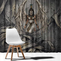 Nephthys Window Curtain Mistress of the House Egyptian Goddess Wings