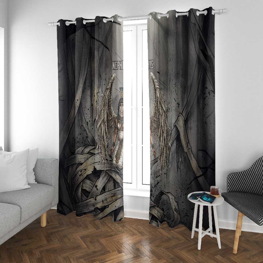 Nephthys Window Curtain Mistress of the House Egyptian Goddess Wings