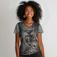Nephthys Women V-Neck T-Shirt Mistress of the House Egyptian Goddess Wings