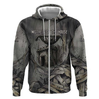 Nephthys Zip Hoodie Mistress of the House Egyptian Goddess Wings