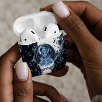 Nephthys Egyptian AirPods Case The Dark Sister Falcon Wings Moon Veil