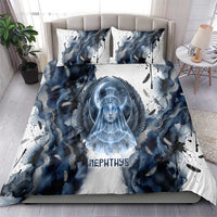 Nephthys Egyptian Bedding Set The Dark Sister Falcon Wings Moon Veil