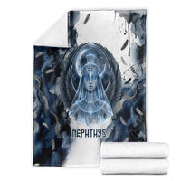 Nephthys Egyptian Blanket The Dark Sister Falcon Wings Moon Veil