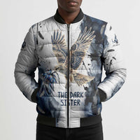 Nephthys Egyptian Bomber Puffer Jacket The Dark Sister Falcon Wings Moon Veil