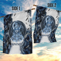 Nephthys Egyptian Garden Flag The Dark Sister Falcon Wings Moon Veil