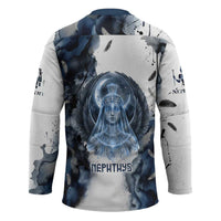 Nephthys Egyptian Hockey Jersey The Dark Sister Falcon Wings Moon Veil