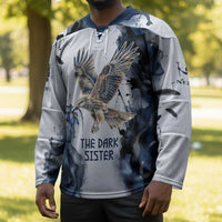 Nephthys Egyptian Hockey Jersey The Dark Sister Falcon Wings Moon Veil
