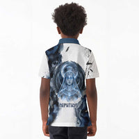 Nephthys Egyptian Kid Polo Shirt The Dark Sister Falcon Wings Moon Veil