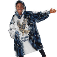 Nephthys Egyptian Kid Wearable Blanket Hoodie The Dark Sister Falcon Wings Moon Veil