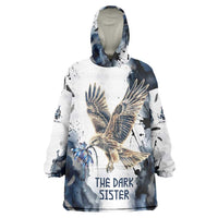 Nephthys Egyptian Kid Wearable Blanket Hoodie The Dark Sister Falcon Wings Moon Veil
