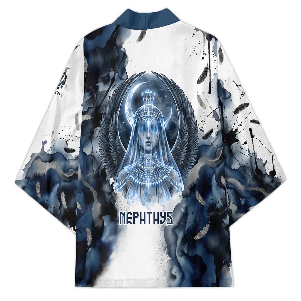 Nephthys Egyptian Kimono The Dark Sister Falcon Wings Moon Veil