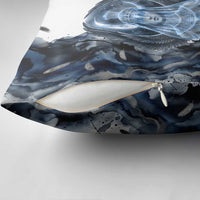 Nephthys Egyptian Pillow Cover The Dark Sister Falcon Wings Moon Veil