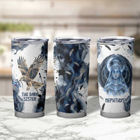 Nephthys Egyptian Tumbler Cup The Dark Sister Falcon Wings Moon Veil