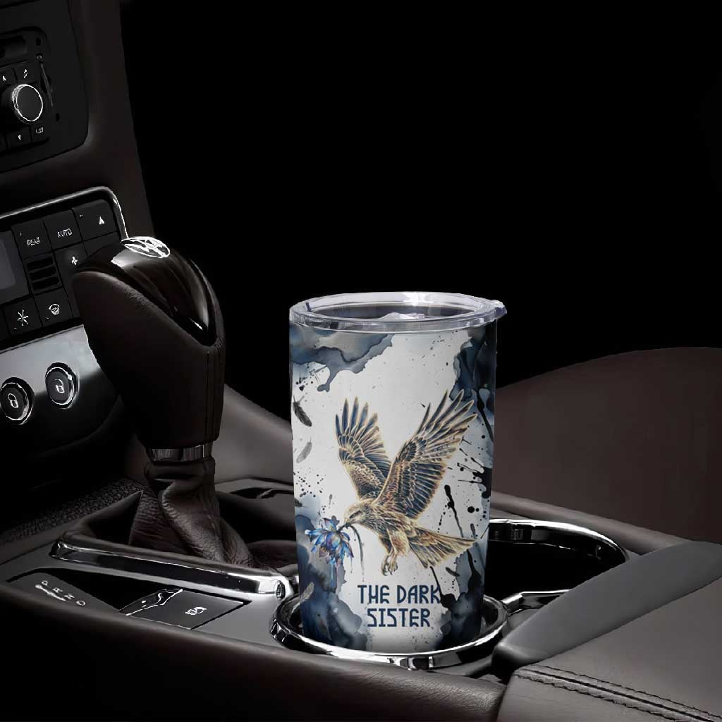 Nephthys Egyptian Tumbler Cup The Dark Sister Falcon Wings Moon Veil
