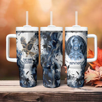 Nephthys Egyptian Tumbler With Handle The Dark Sister Falcon Wings Moon Veil