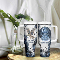 Nephthys Egyptian Tumbler With Handle The Dark Sister Falcon Wings Moon Veil