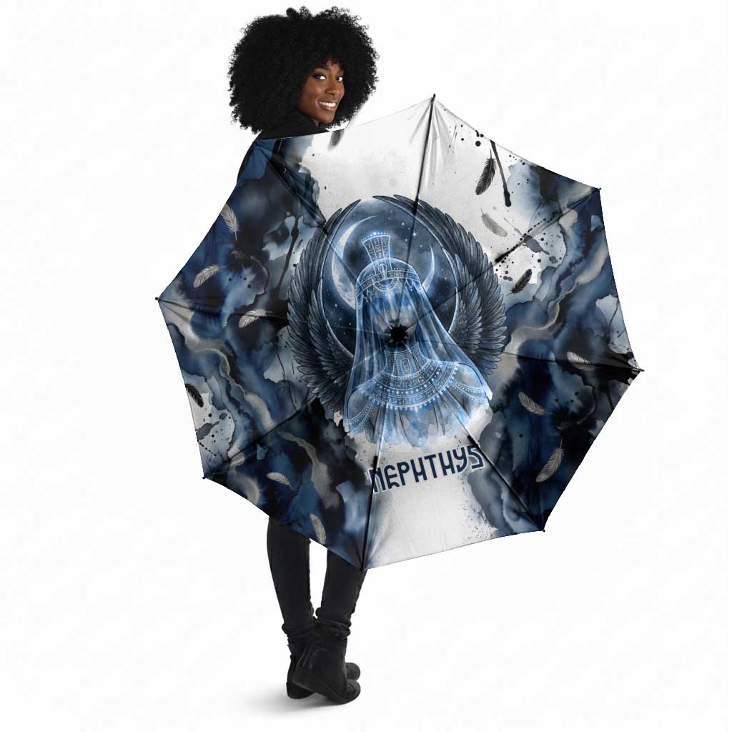 Nephthys Egyptian Umbrella The Dark Sister Falcon Wings Moon Veil