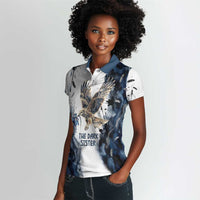 Nephthys Egyptian Women Polo Shirt The Dark Sister Falcon Wings Moon Veil