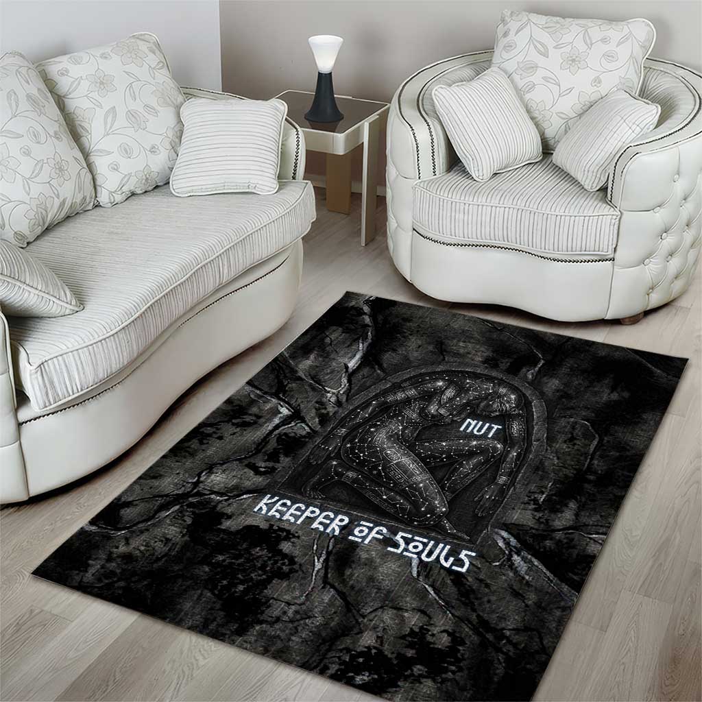Nut Area Rug Egyptian Keeper of Souls Celestial Stairway Ascension Path Cosmic Goddess of the Night Sky