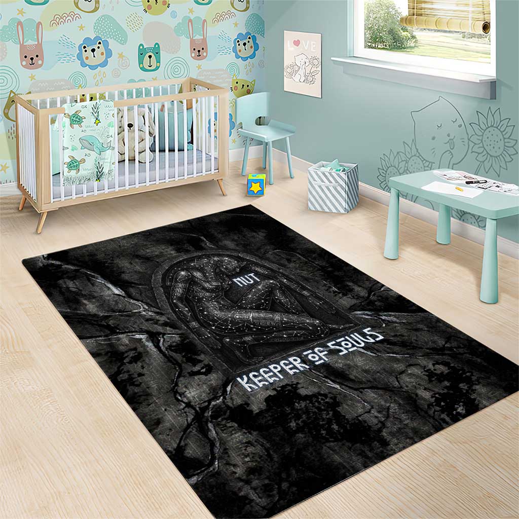 Nut Area Rug Egyptian Keeper of Souls Celestial Stairway Ascension Path Cosmic Goddess of the Night Sky