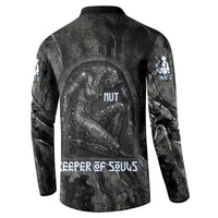 Nut Button Sweatshirt Egyptian Keeper of Souls Celestial Stairway Ascension Path Cosmic Goddess of the Night Sky